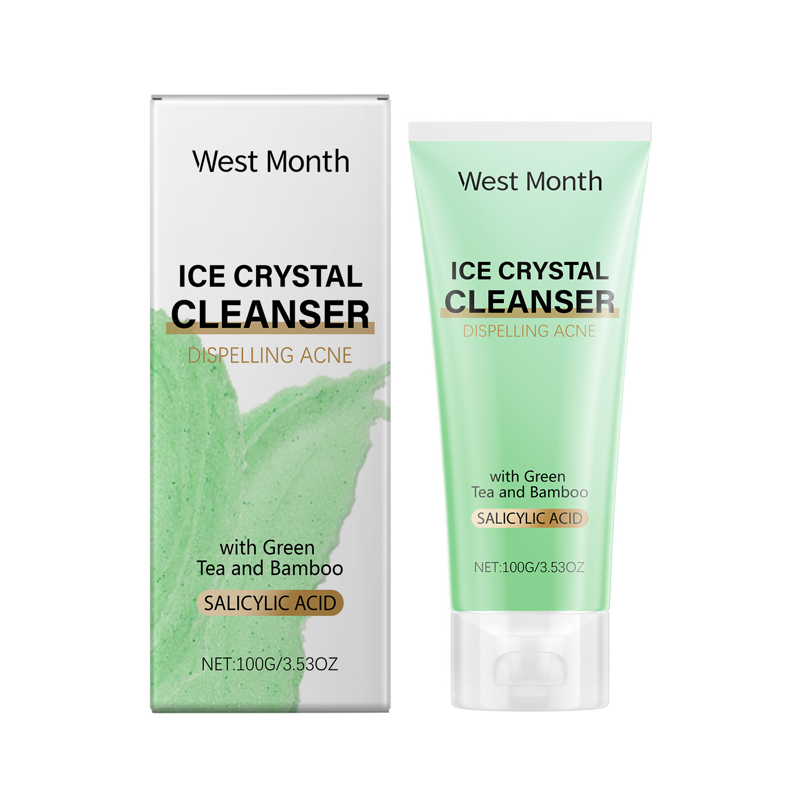 West Month Anti-Acne Cleanser Gently Cleanses Pores Refreshing, Non-Tight, Moisturizing And Hydrating